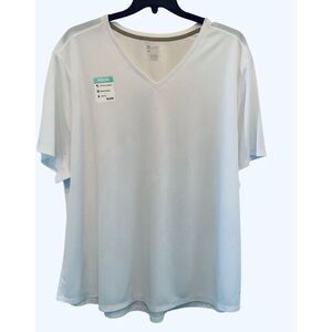 Reel Legends Womens 4X Permormance Vneck Top SHORTSLEEVE